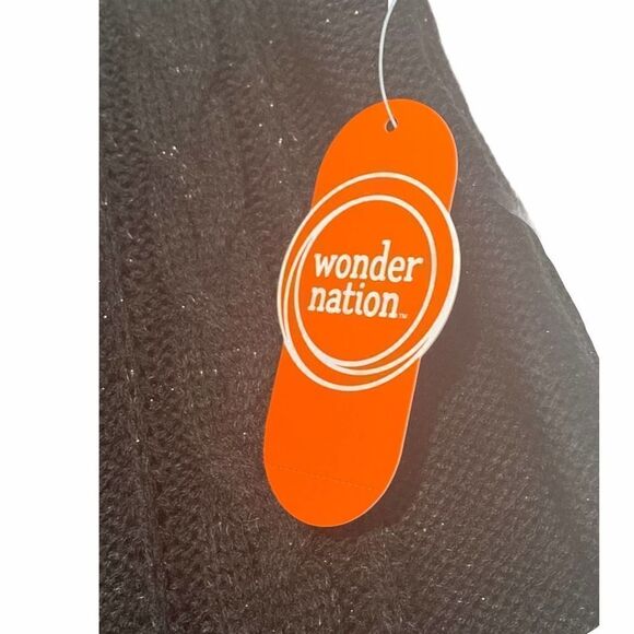 Wonder Nation Sweater Dress Pockets Black Large - Picture 4 of 10